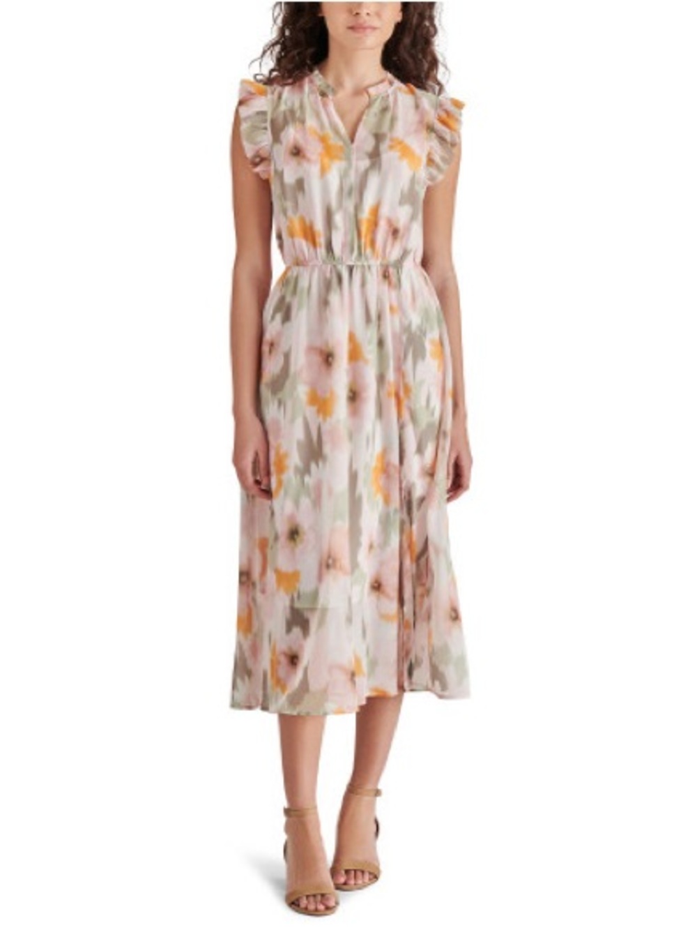 Floral Dress Steve Madden Allegra - Pink & Green